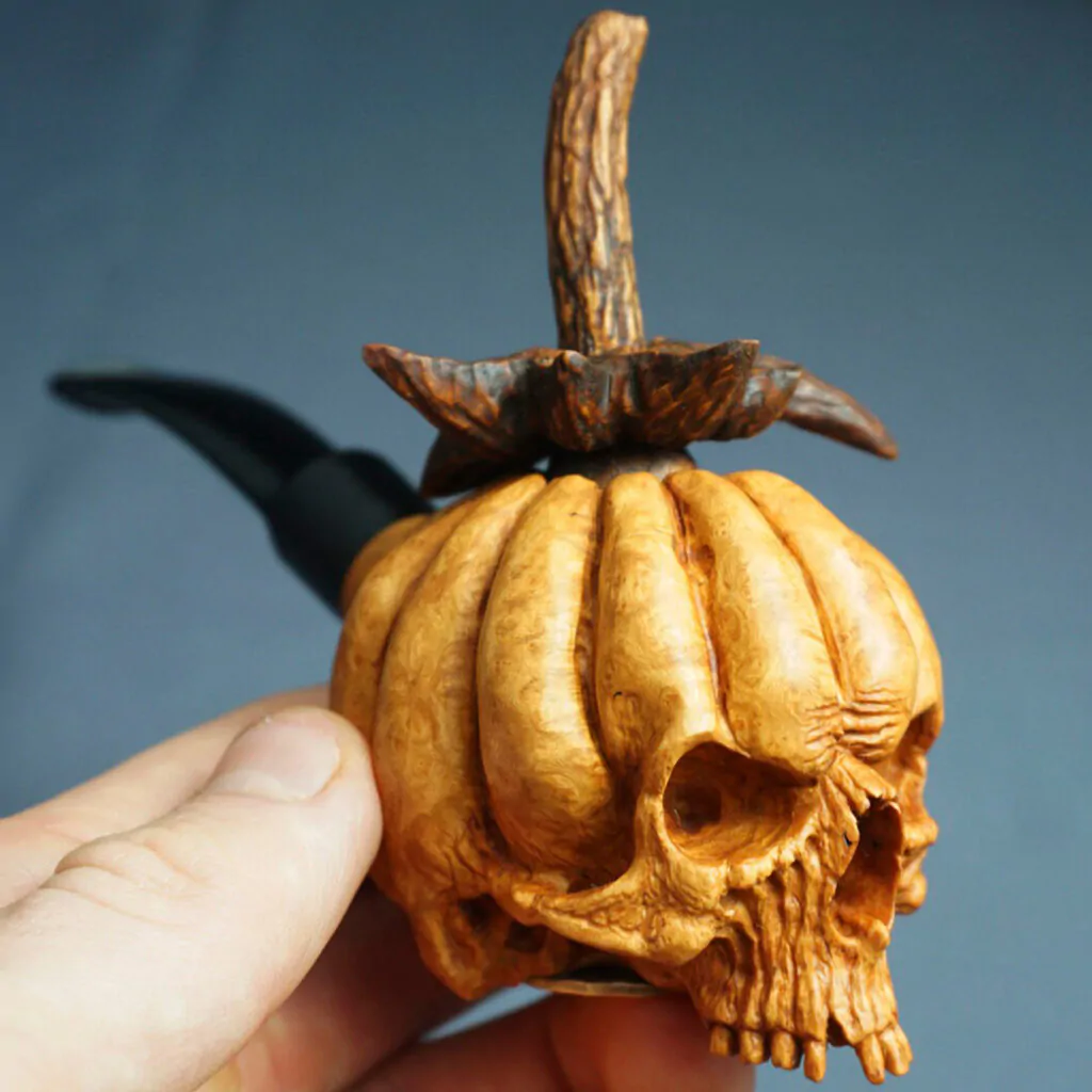 Pumpkin Skull Pipe