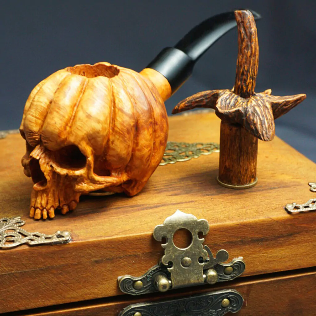 Pumpkin Skull Pipe