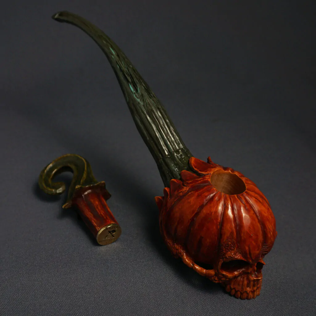 Pumpkin Skull Pipe