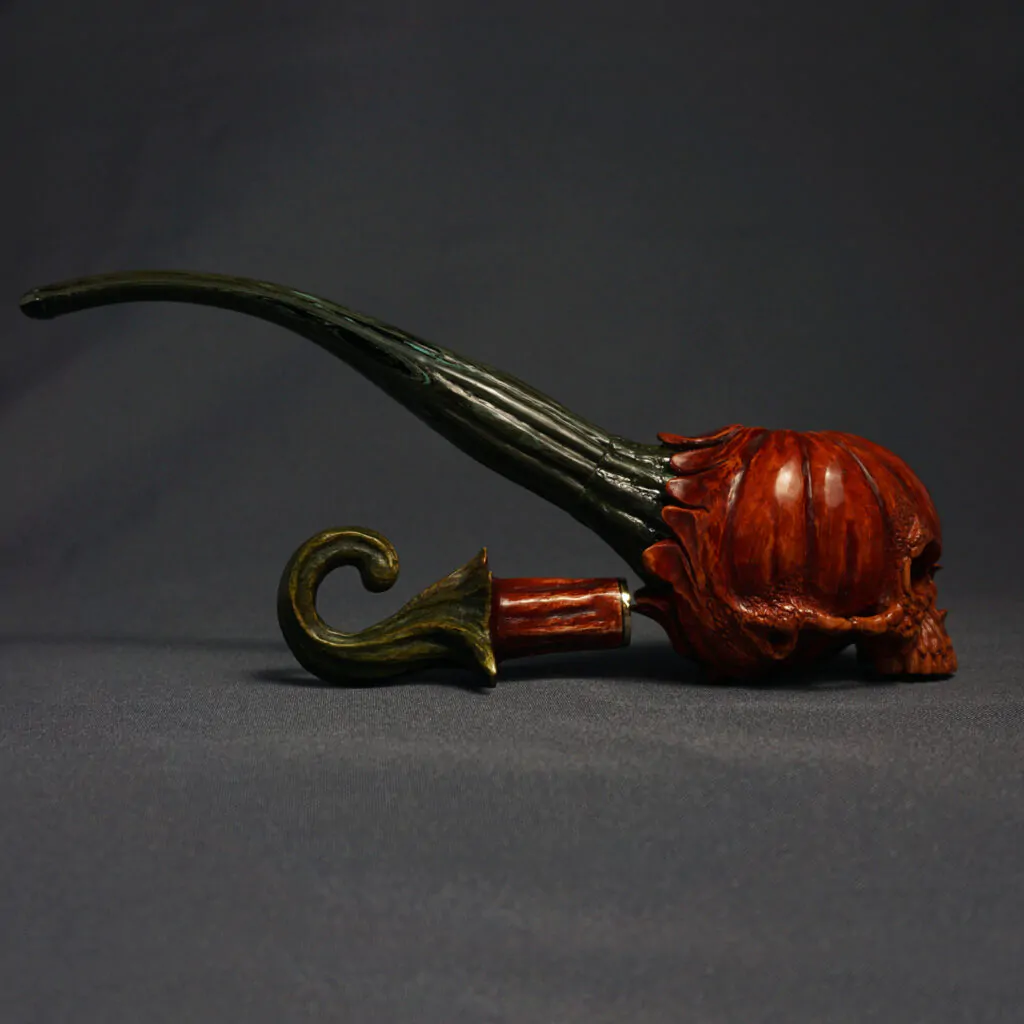 Pumpkin Skull Pipe