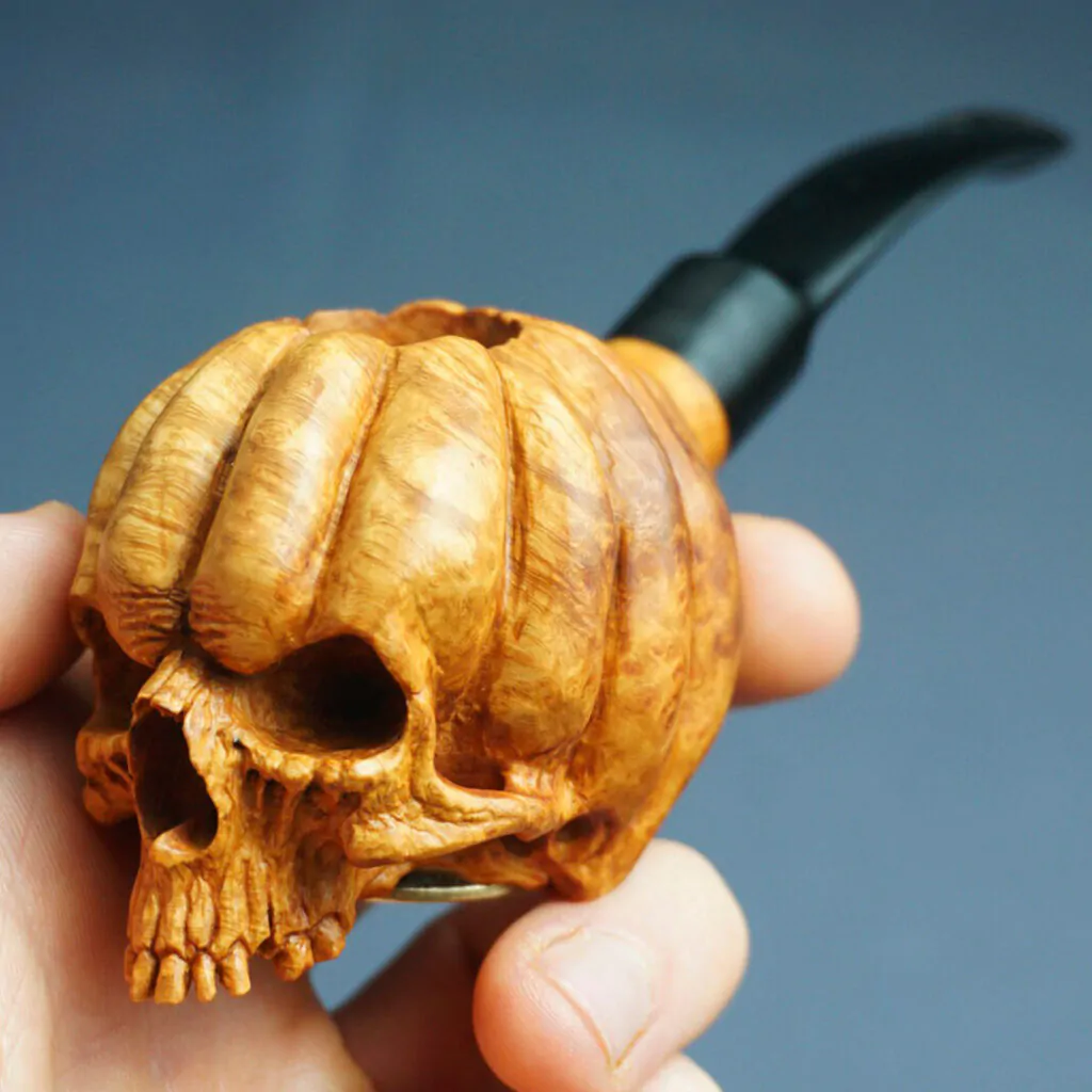 Pumpkin Skull Pipe
