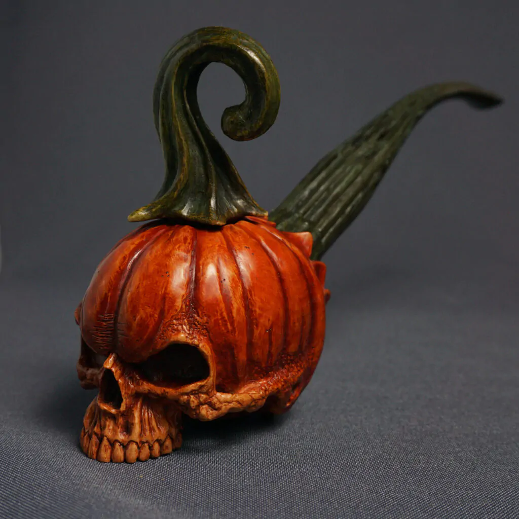Pumpkin Skull Pipe