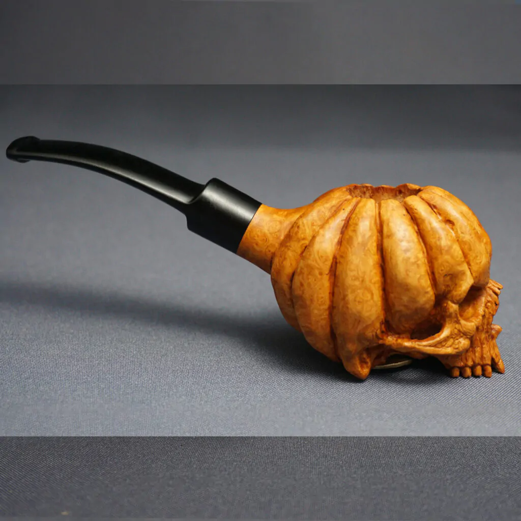 Pumpkin Skull Pipe