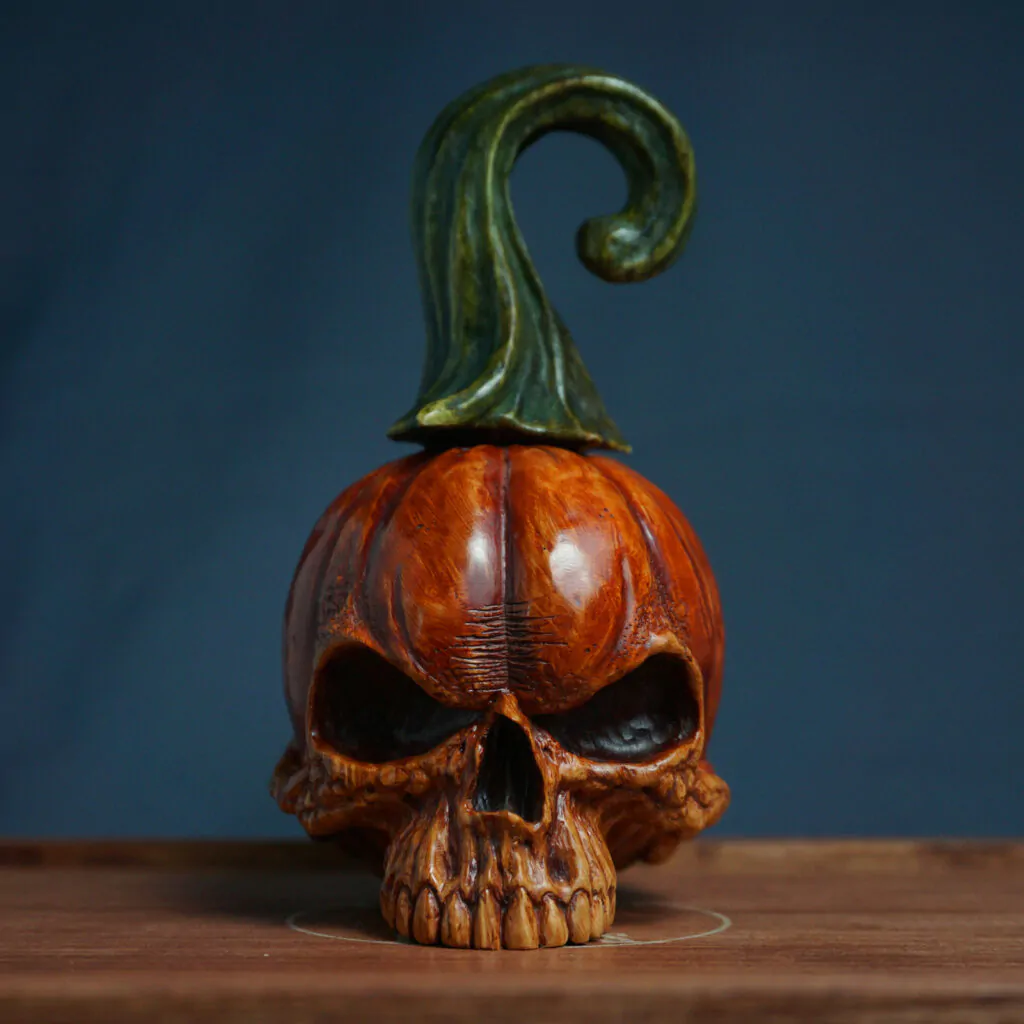Pumpkin Skull Pipe