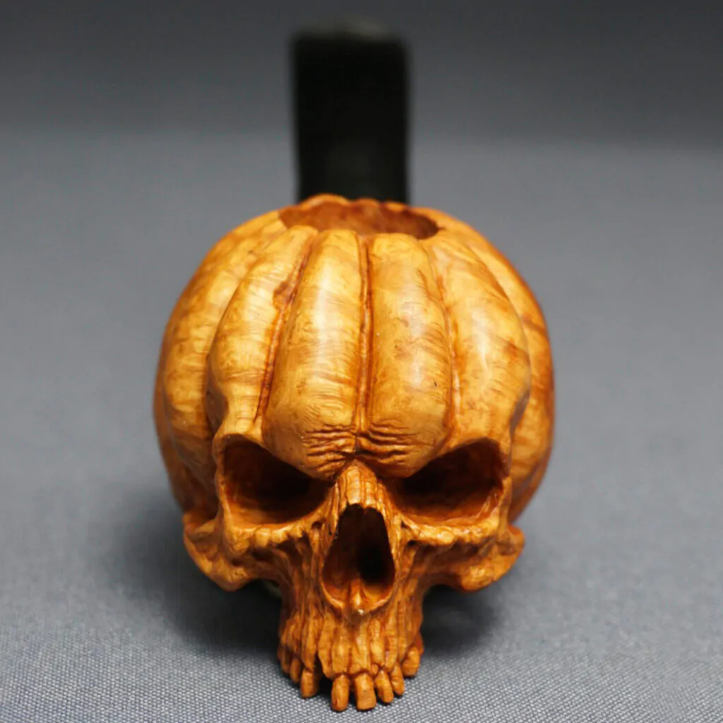 Pumpkin Skull Pipe