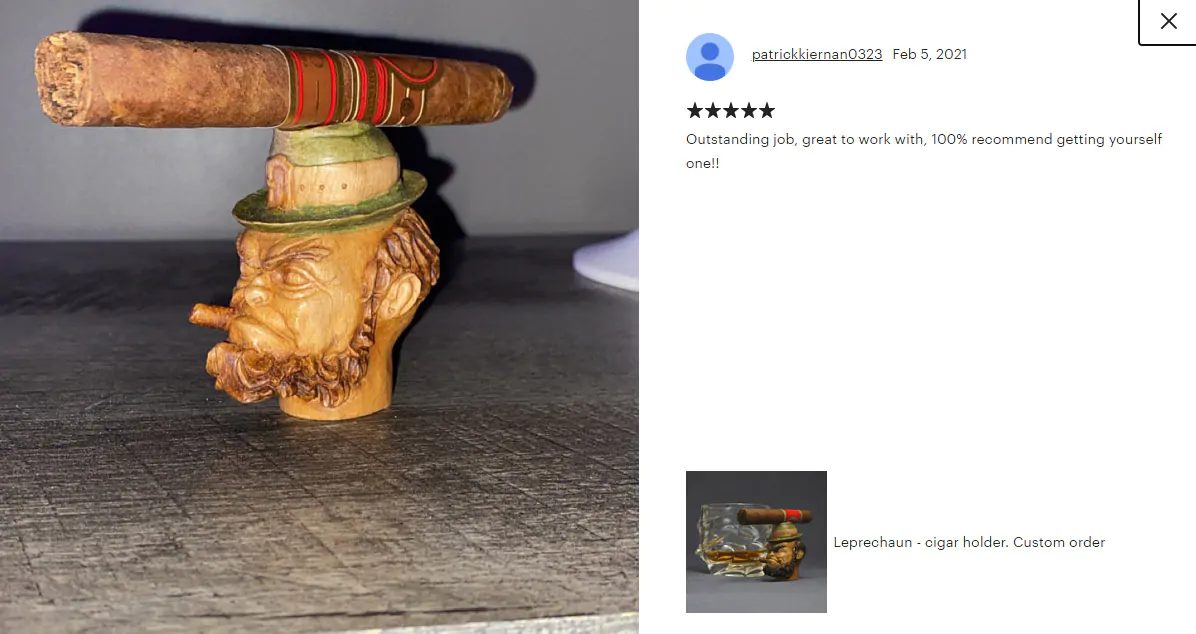 Feedback. cigar holder