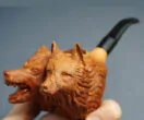 Good/Evil Wolf pipe