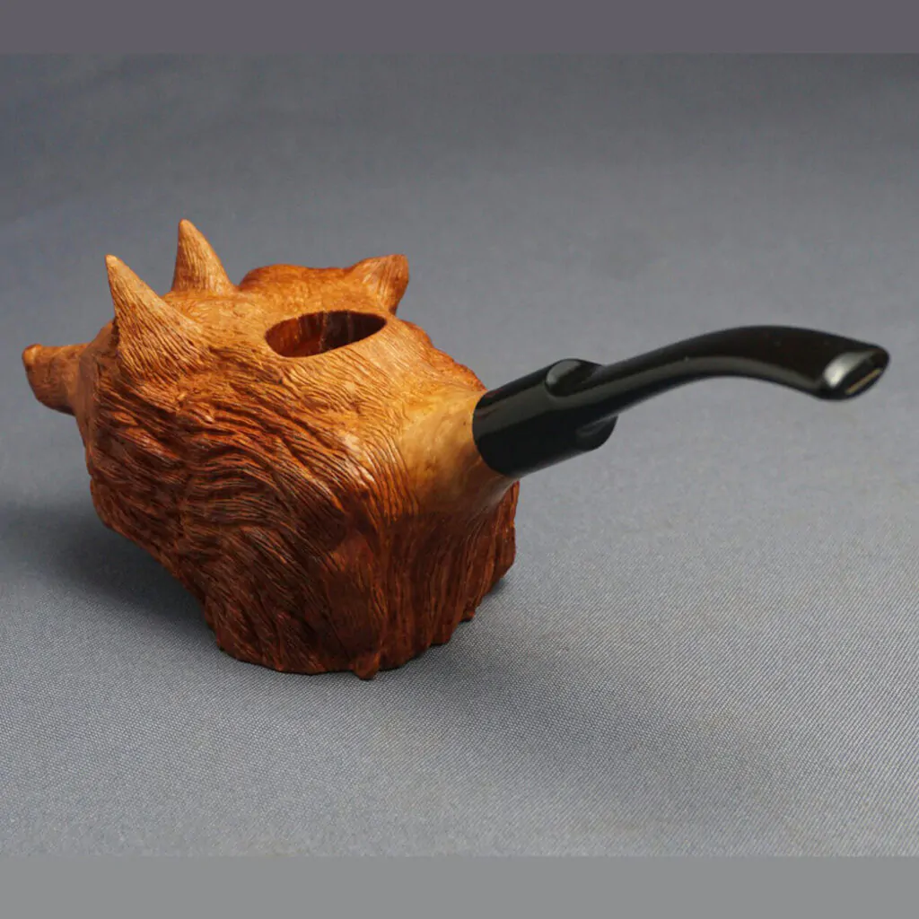 Good/Evil Wolf pipe