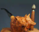 Good/Evil Wolf pipe
