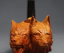 Good/Evil Wolf pipe