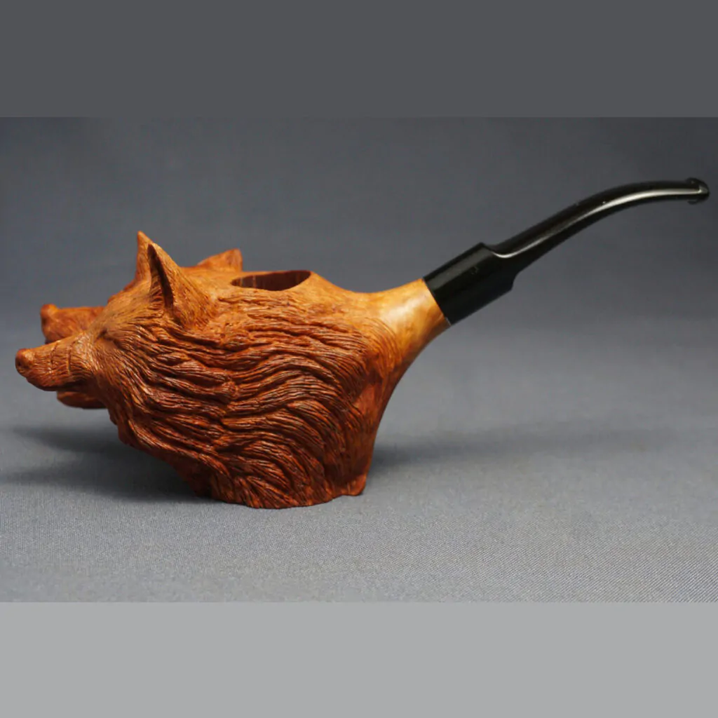 Good/Evil Wolf pipe