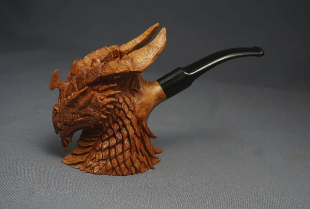 Dragon tobacco Pipe from Wood