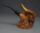 Dragon tobacco wooden pipe