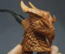 Dragon wooden tobacco pipe