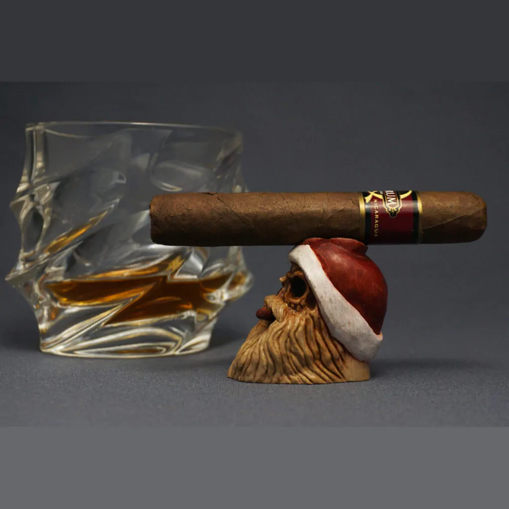 Santa Skull Cigar Holder