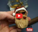Santa skull cigar holder