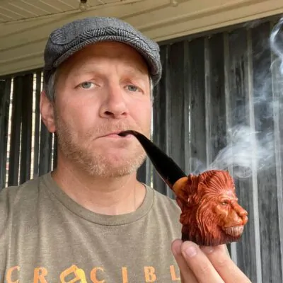 Lion wooden tobcco pipes