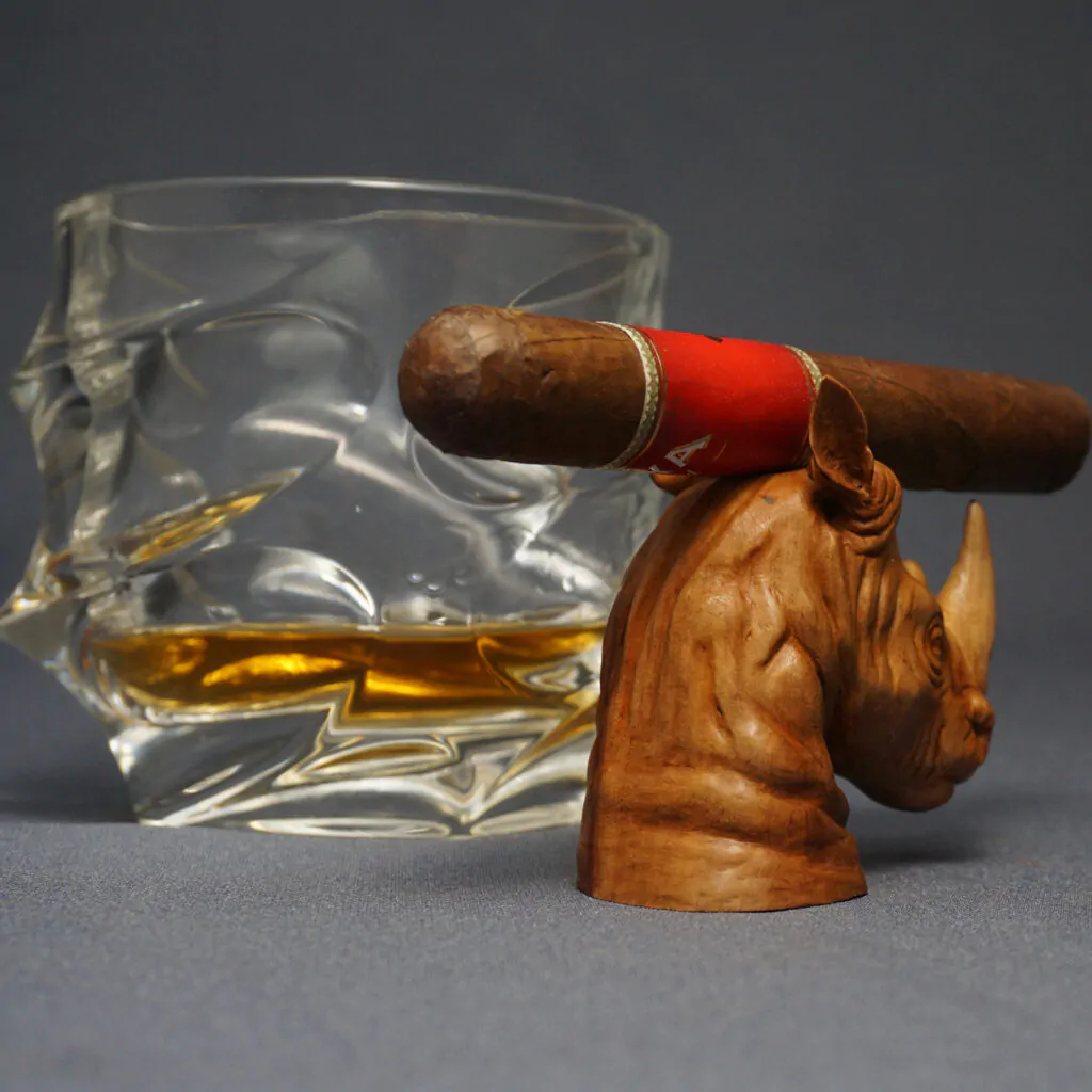 Rhino cigar stand