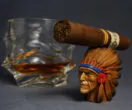 Native American Chef Cigar Stand