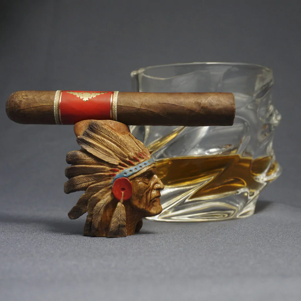 Native American Chief Cigar Stand