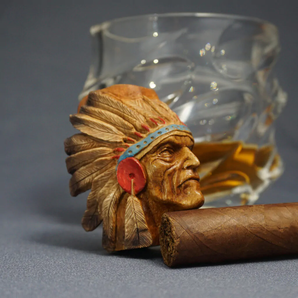 Native American Chief Cigar Stand
