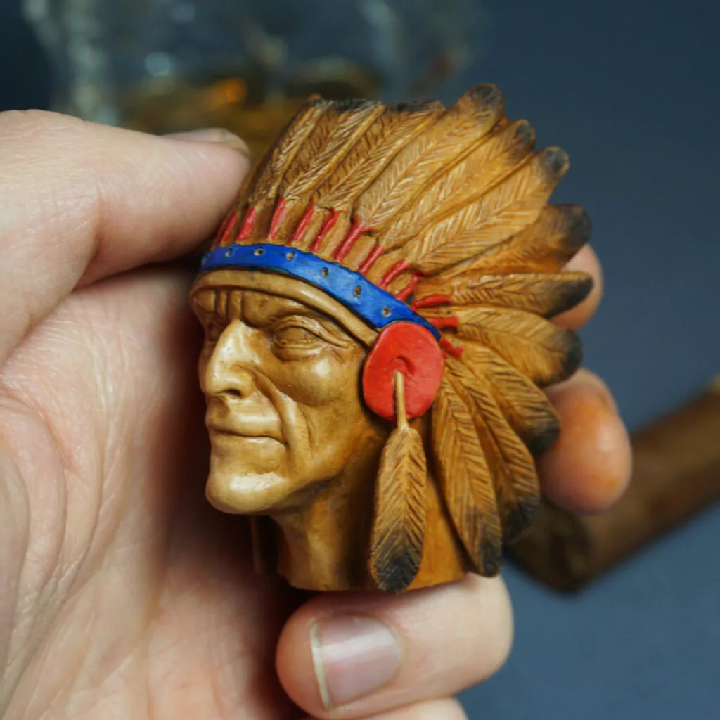 Native American Chief Cigar Stand