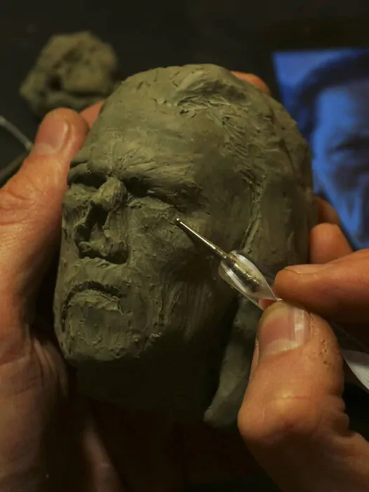 Machete pipe sculpting