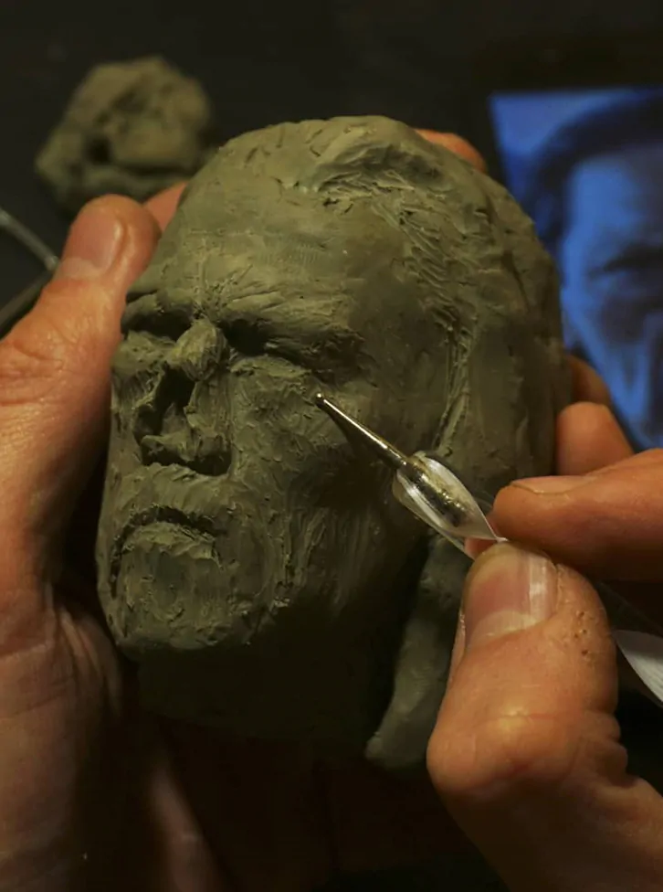 Machete pipe sculpting