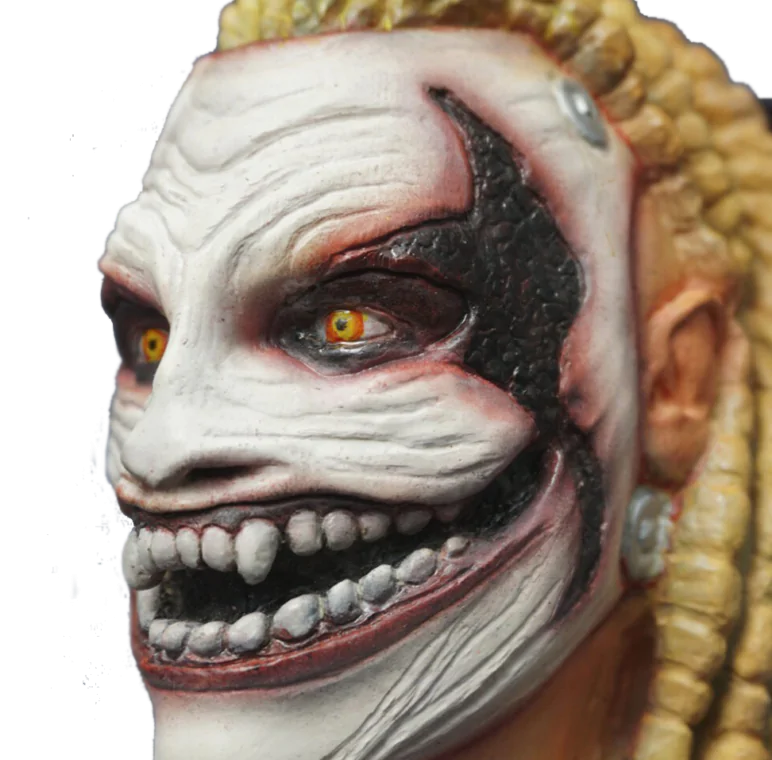 The fiend wooden bust