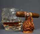 Lion cigar stand