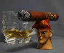 Hercules cigar stand